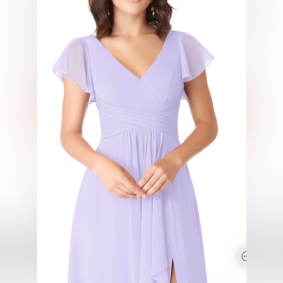 Azazie Omari Bridesmaid Dress – Lilac - Picture 2 of 10